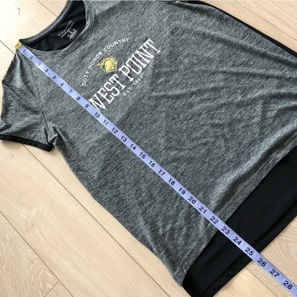 Champion US Military Academy West Point T Shirt in Grey & Black - Picture 10 of 10